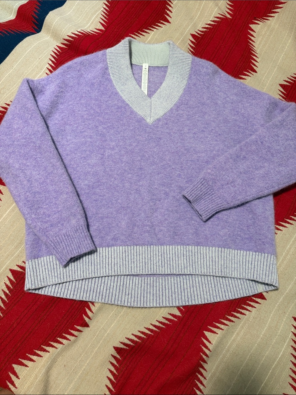 Lululemon alpaca wool blend heathered lavender medium Women's Sweater
